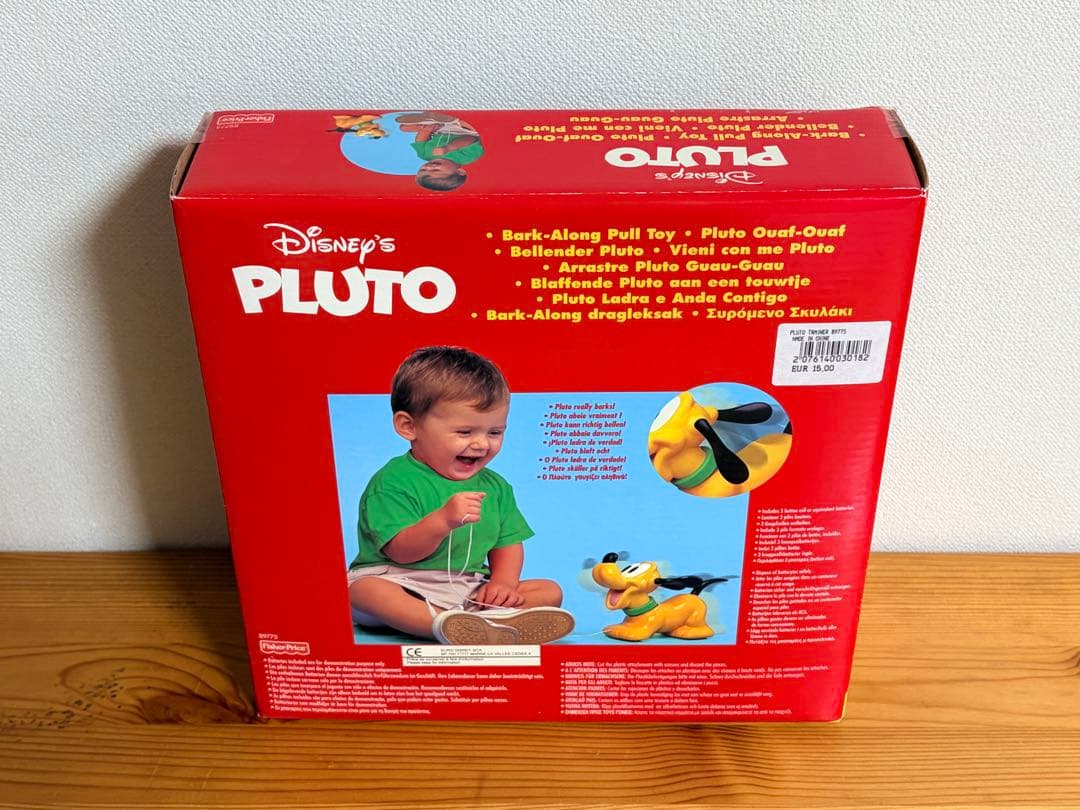 【稀少・ヴィンテージ】お散歩プルトイ Disney プルート 引き車 ヨーロッパ