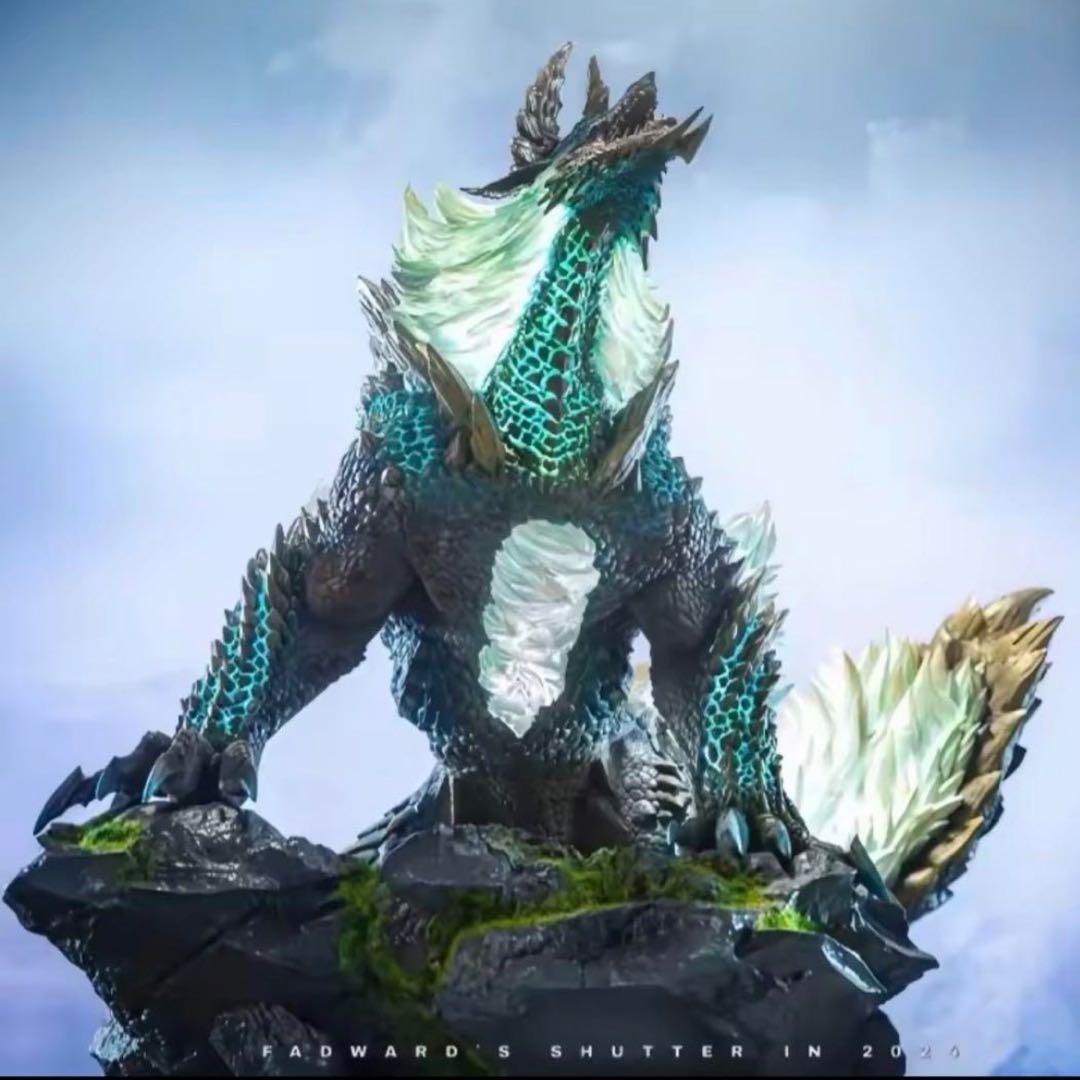 モンスターハンター 雷狼竜 ジンオウガ LED発光 フィギュア 28cm