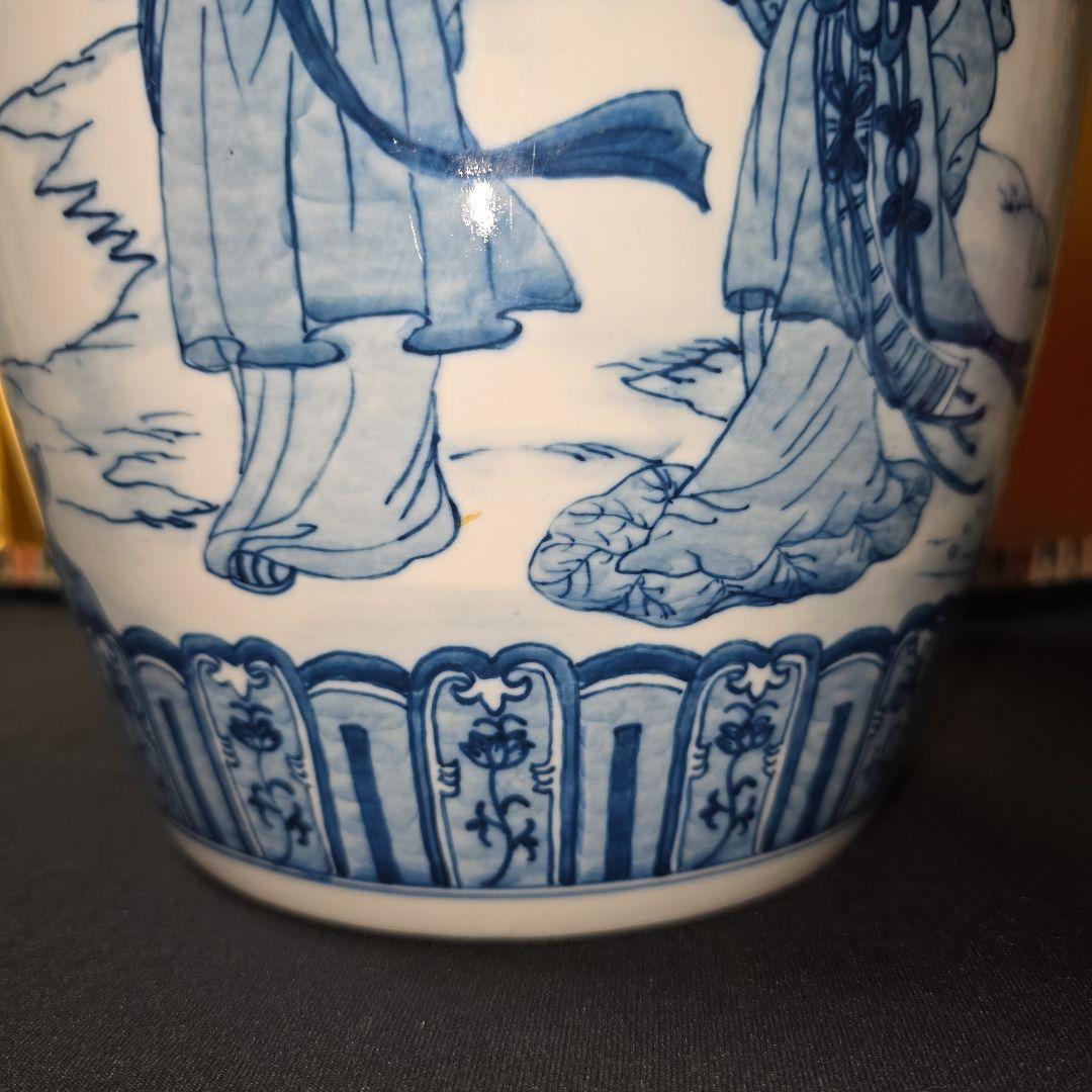 大清乾隆年製 青白磁 磁器製 蓋付壺 ジンジャー ポット 壺 puistevilla.ee