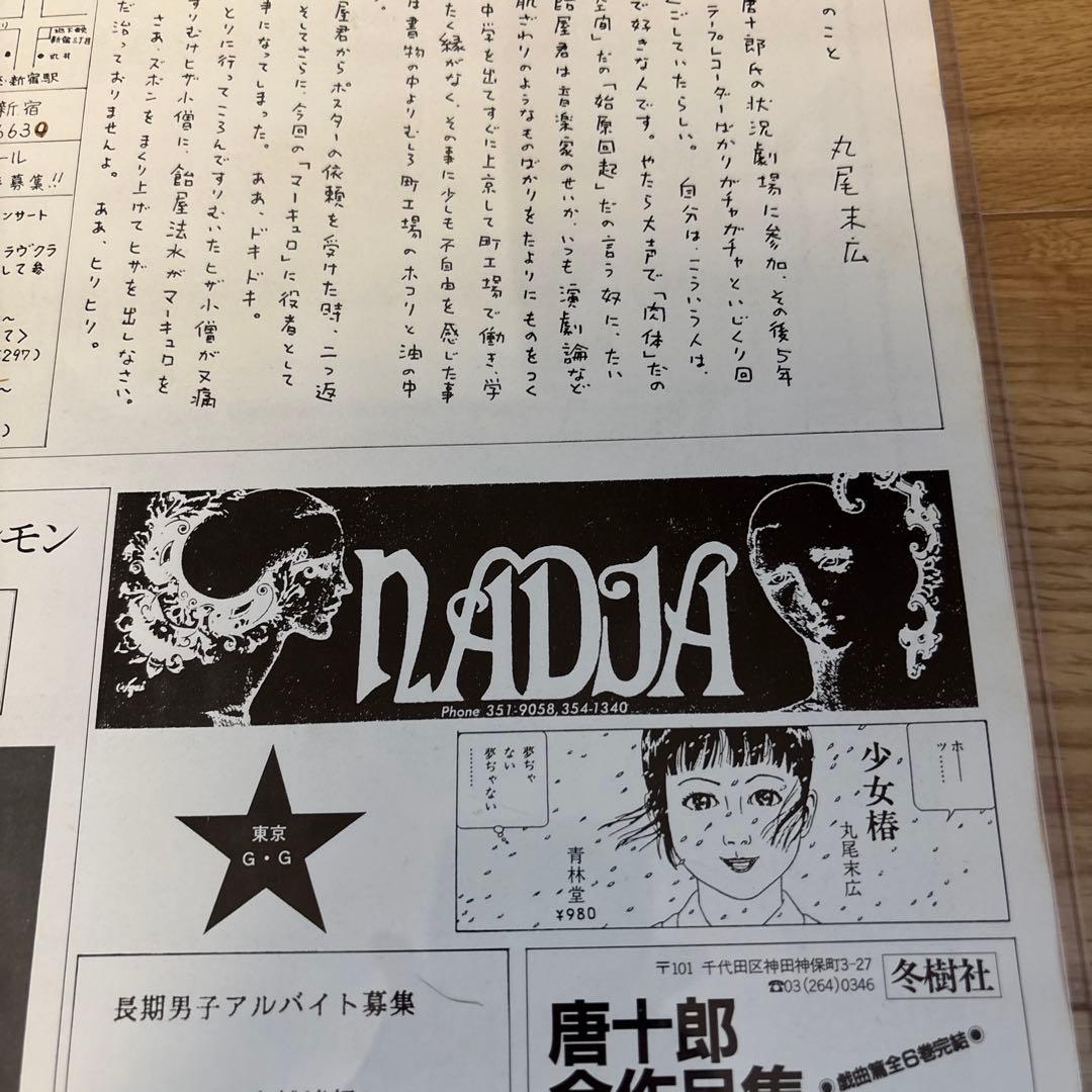 丸尾末広　東京グランギニョル　遠藤ミチロウ　寺山修司　飴屋法水　麿赤兒