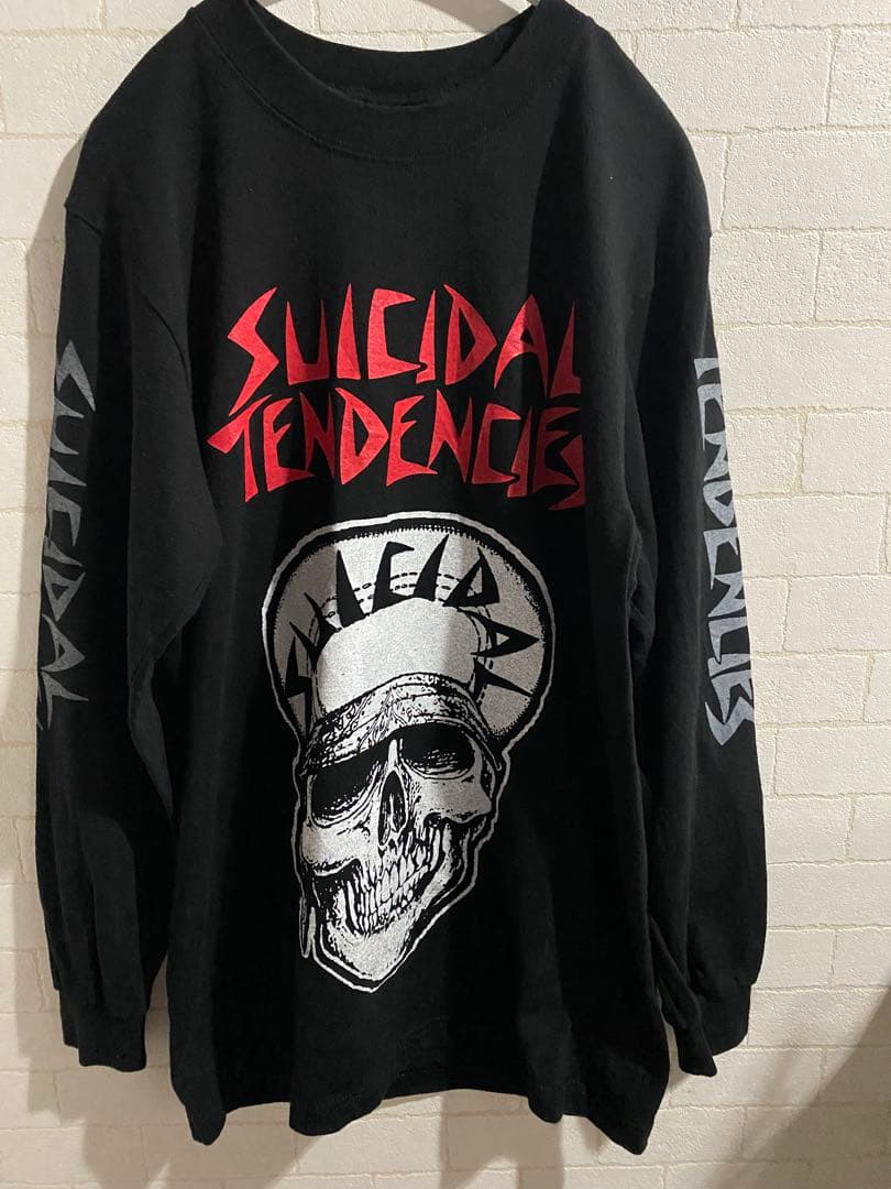 SUICIDAL TENDENCIES 長袖Tシャツ 黒 Sサイズ SUICIDAL TENDENCIES・スーサイダルテンデンシーズ・LOGO・ロング