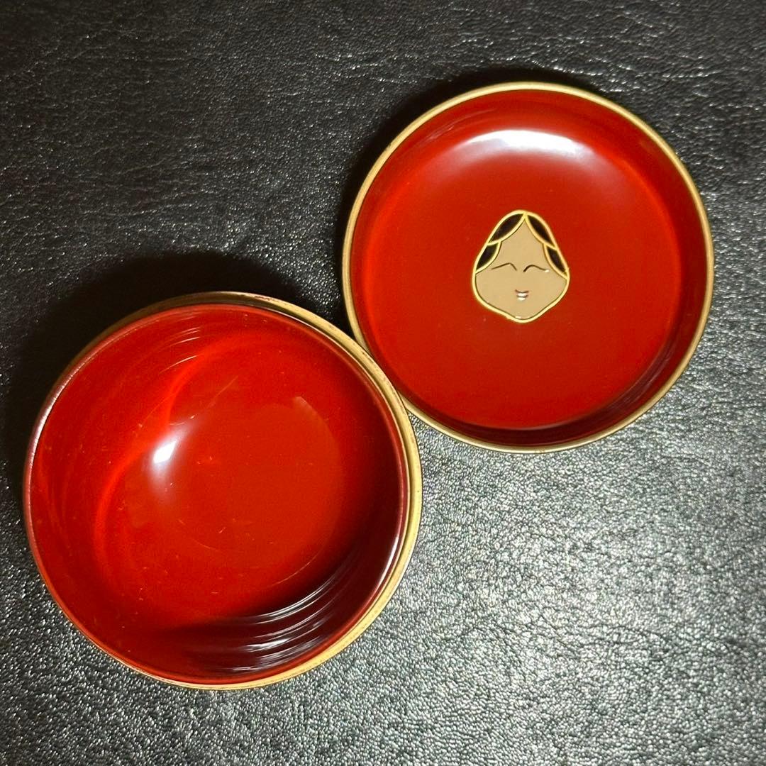 ☆茶道具！お多福蒔絵 中棗！『中村 湖彩』作！共箱/共布！☆