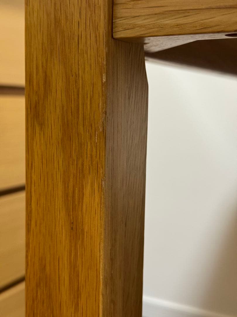 無印良品　無垢材テーブル・オーク材800x800mm