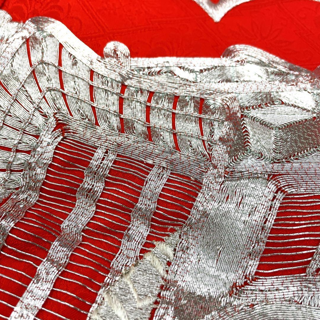 ◎mk-1250 引き振袖 お引きずり 婚礼衣装 銀駒刺繍 11-28