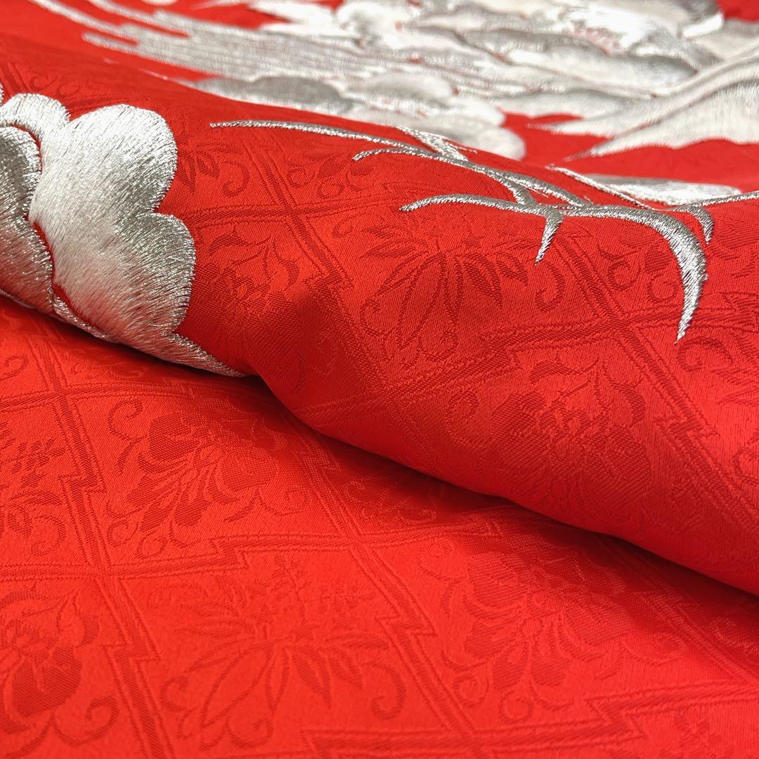 ◎mk-1250 引き振袖 お引きずり 婚礼衣装 銀駒刺繍 11-28