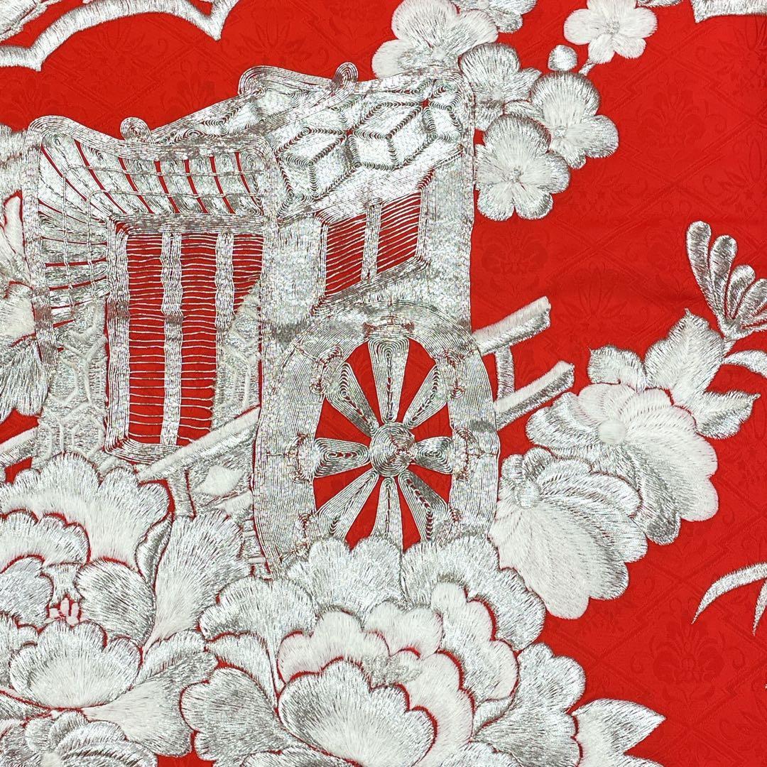 ◎mk-1250 引き振袖 お引きずり 婚礼衣装 銀駒刺繍 11-28