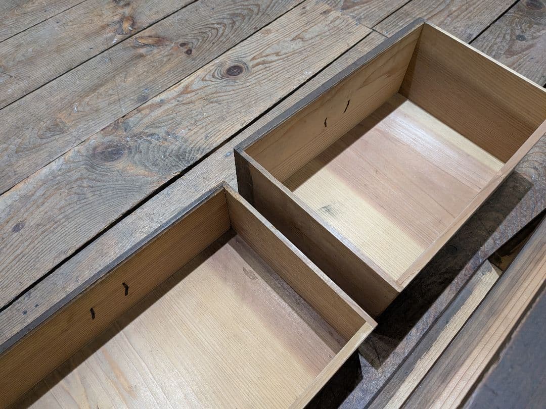 1116 アンティーク 杉の小引き出し 小箪笥 収納棚 ケース 古家具 レトロ