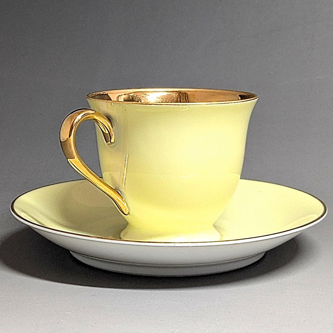 オールドノリタケ 金彩ハーレクインキャビネットカップ&ソーサー