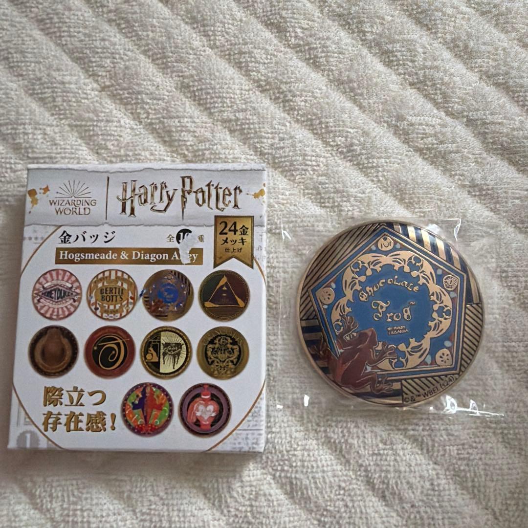 ハリーポッター Chocolate Frog 24金メッキ バッジ - メルカリ