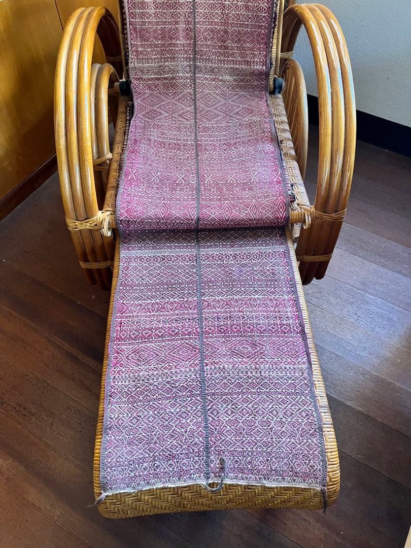 ミャンマー(旧ビルマ) チン族 片面縫い取り織り 肩掛け布 ②