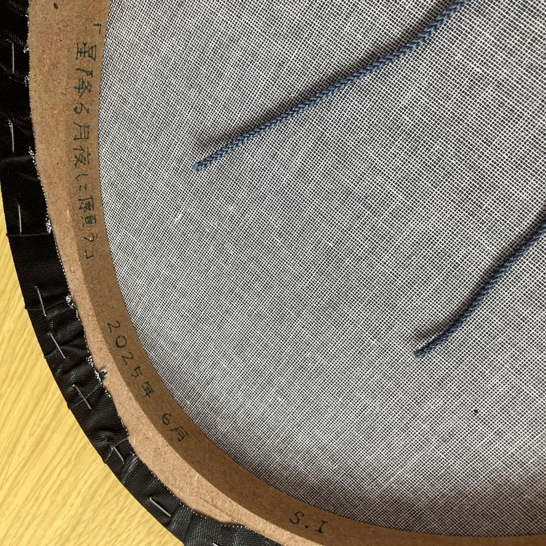 絵画　アクリル画　原画　星降る月夜に願う　海　星月夜　テクスチャーアート　S.I