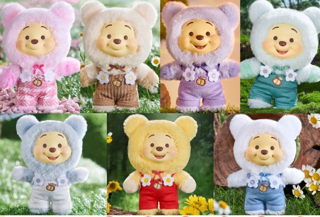 くまのプーさん キャンディシリーズ　ぬいぐるみ ６点入りTOPTOY クリスマス