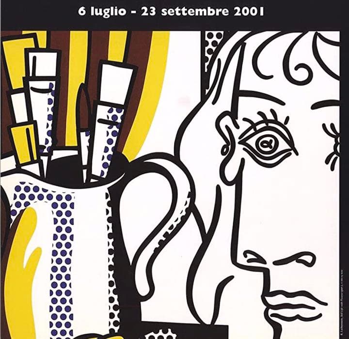 激レア】リキテンスタイン＆ミロ、ピカソへのオマージュ展ポスターの