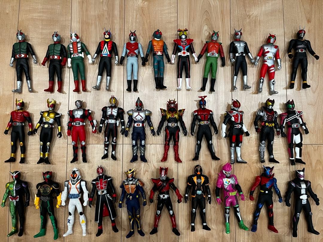 大量セット】仮面ライダー ソフビフィギュアまとめ売り66体昭和平成