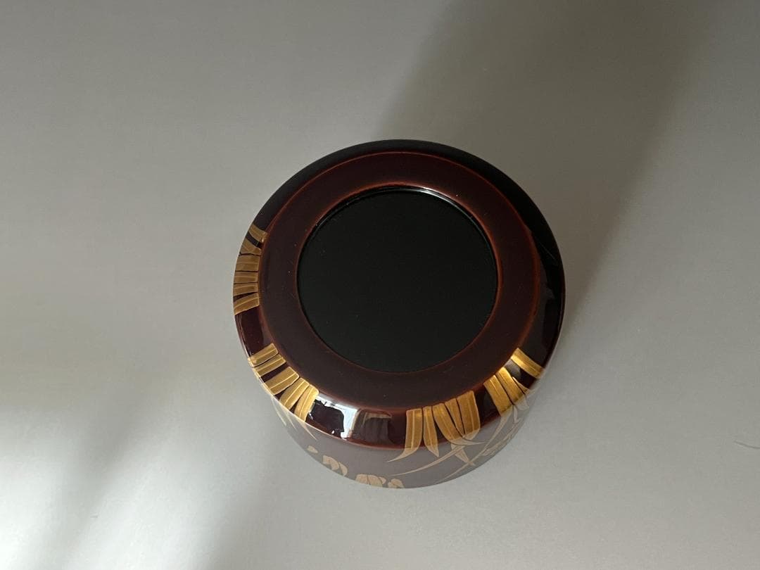 堀内宗完書付 菖蒲蒔絵 雪吹 宗尹作 茶道具 薄茶器 表千家