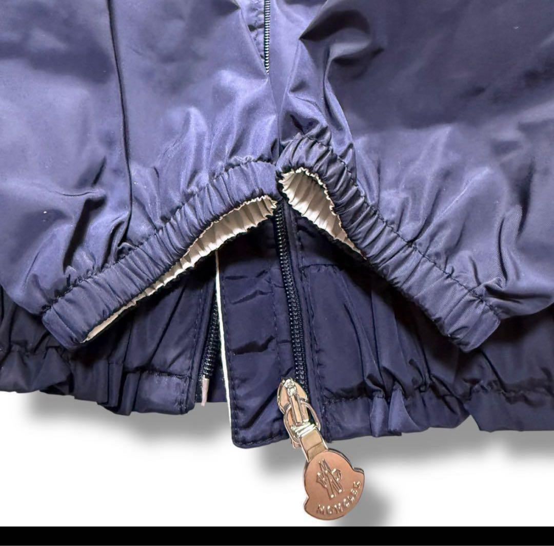 ネイビー ジップアップジャケット フード付き