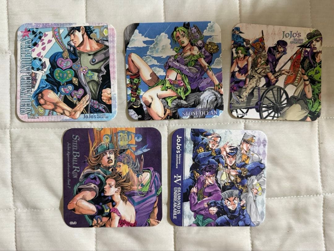 荒木飛呂彦原画展 ジョジョ展　アートコースター 特典付　全種　開封済み