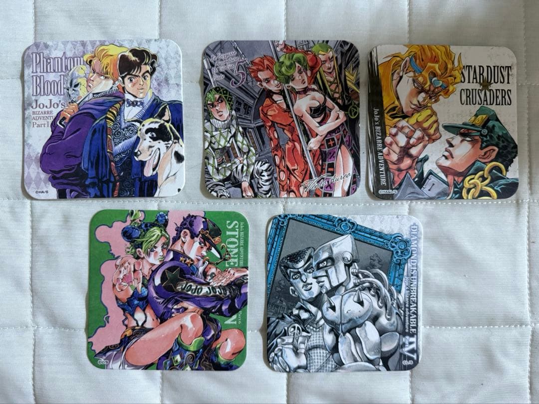 荒木飛呂彦原画展 ジョジョ展　アートコースター 特典付　全種　開封済み