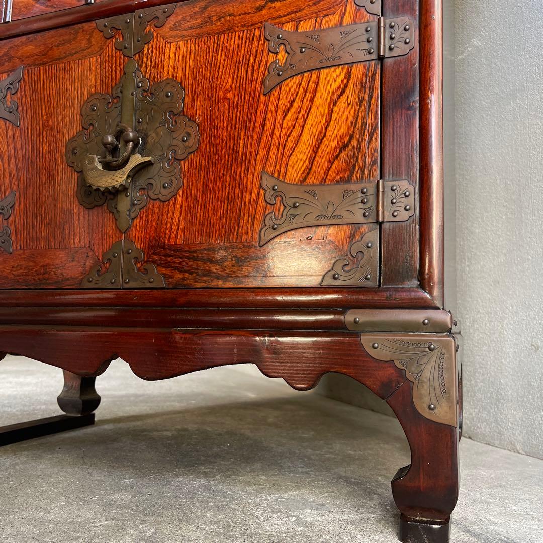 李朝家具 薬箪笥 ヤクジャン 骨董品 ヴィンテージ 家具 アンティーク