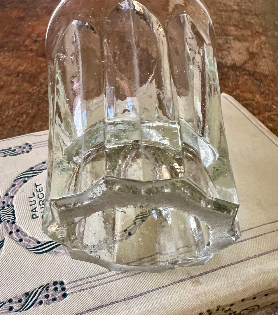 アンティーク 剣先コップ ウランガラス 和ガラス 古道具 大正ロマン