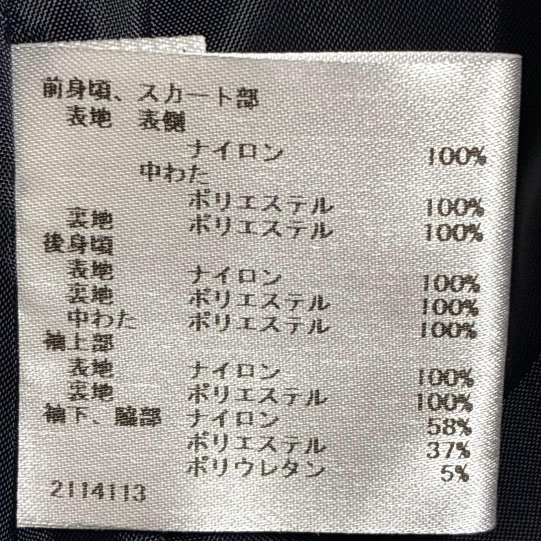 マンシングウェア　フード付きダウンワンピース　ネイビー　フード取り外し　L