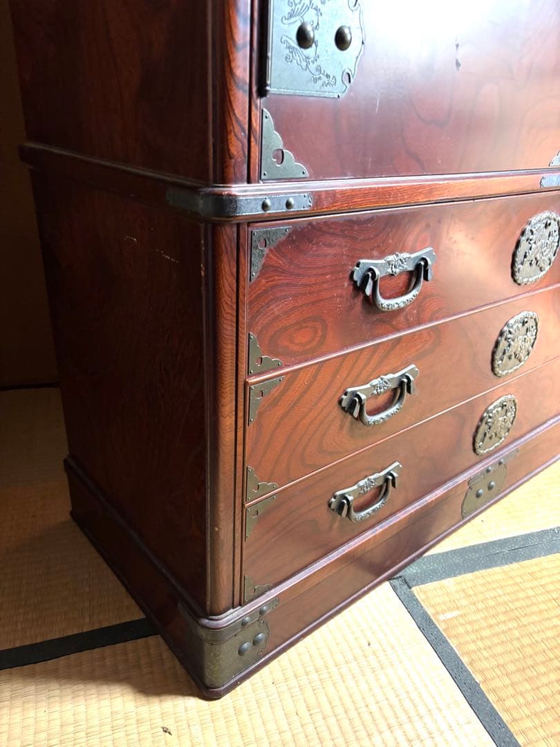 和箪笥 着物収納 桐箪笥 大型 日本製 婚礼家具 和モダン 古民家