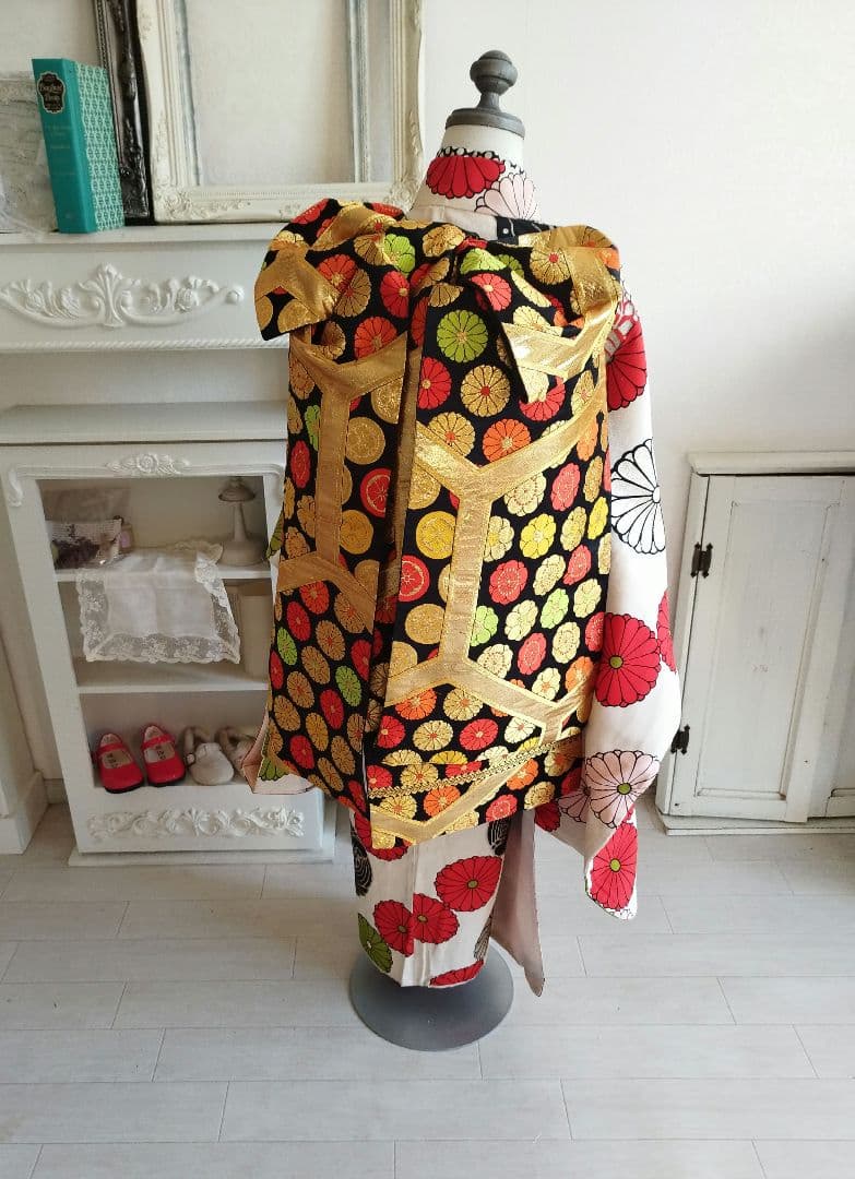 専用です☆大正浪漫アンティーク個性的着物とカラフル帯セット