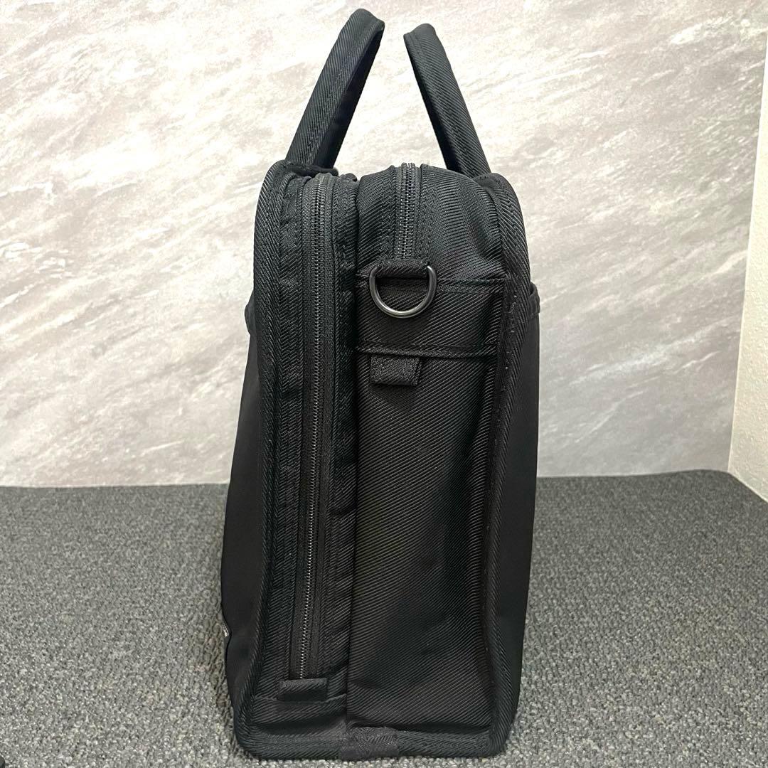 美品✨ ポーター テンション 2層式 2way 黒 ビジネスバッグ　自立