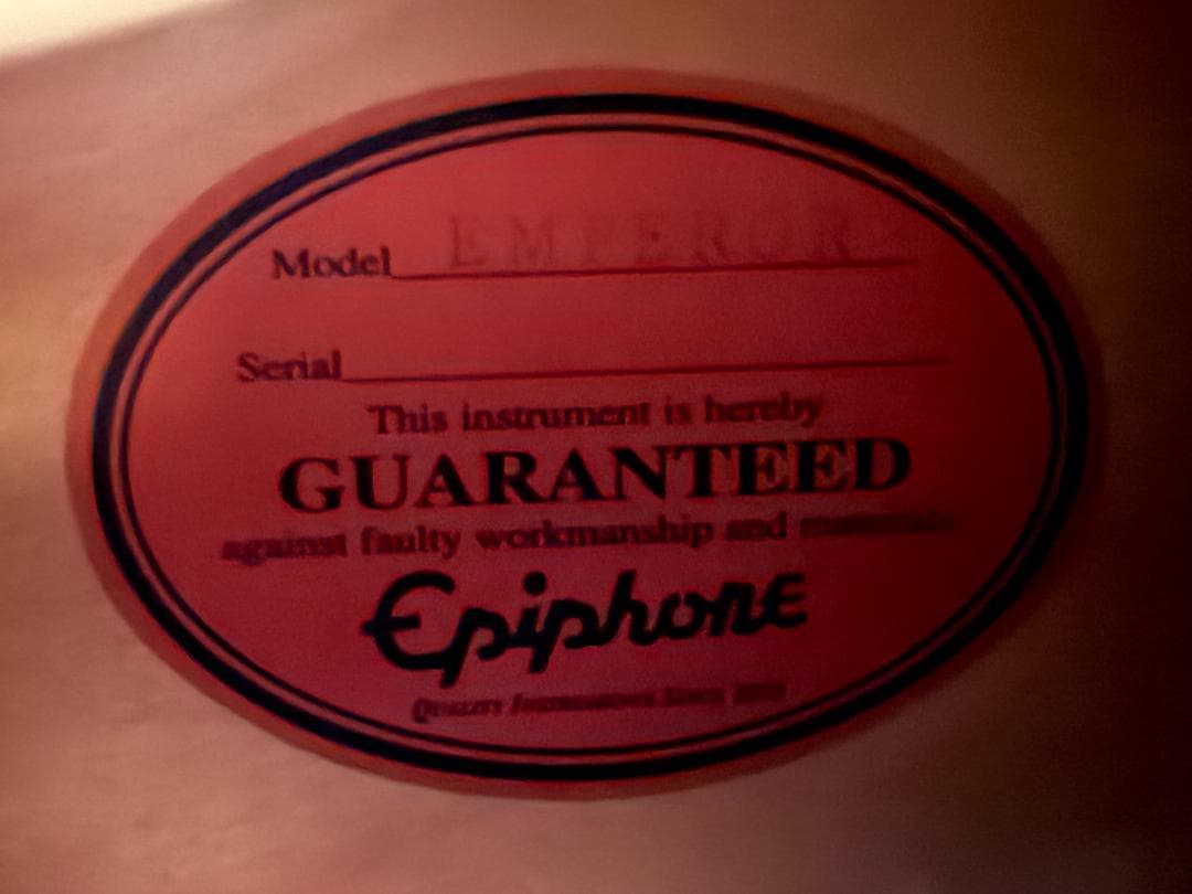 EPIPHONE EMPEROR ⅡMOD 2006S KOREA