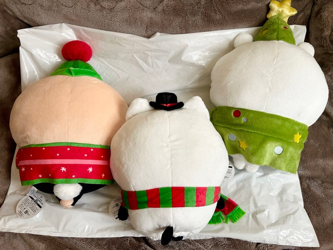 ちいかわクリスマスBIGぬいぐるみ全3種セット ちいかわ最新プライズ
