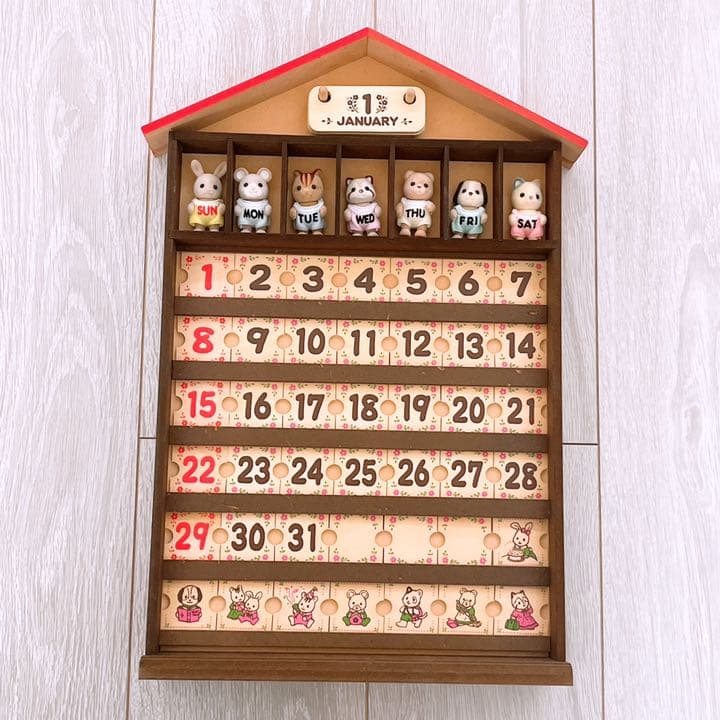 シルバニア 万年カレンダー 木製カレンダー シルバニアファミリー ショップ