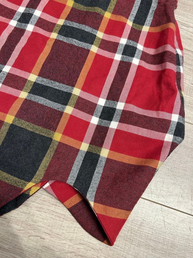 ヴィヴィアンウエストウッド レッドレーベル 変形スカート オーブボタン　チェック