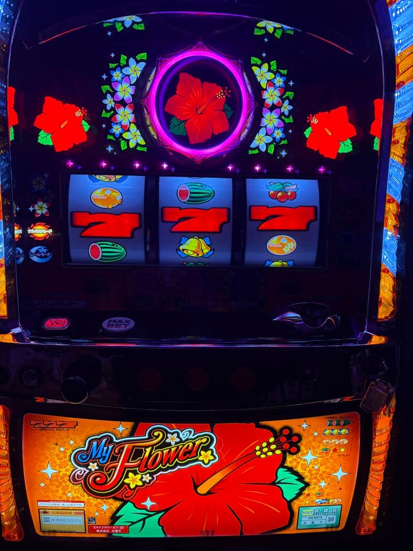 引き取り限定 パチスロ マイフラワー 北電子 コイン不要機付