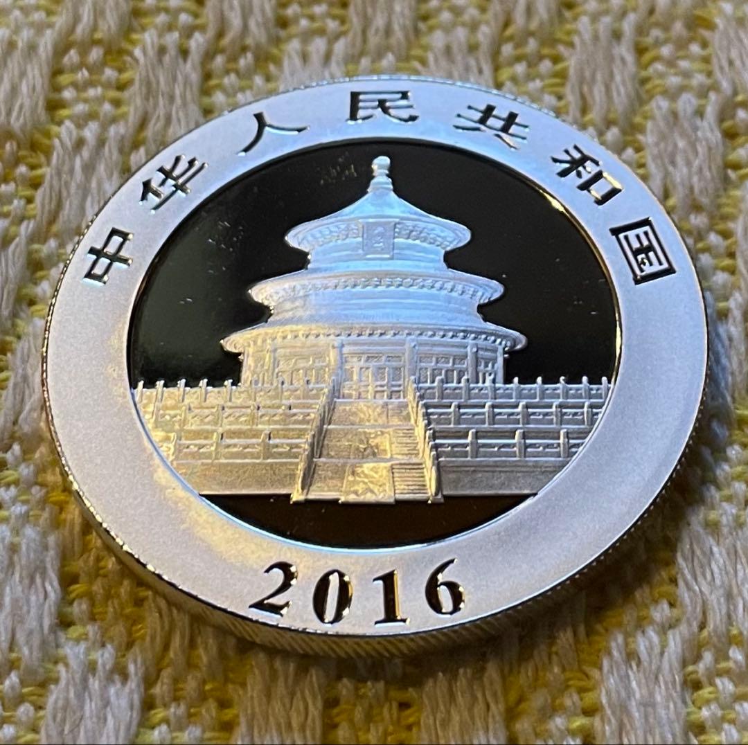 2016年 純銀 パンダ銀貨 30g 中国 10元 シルバー