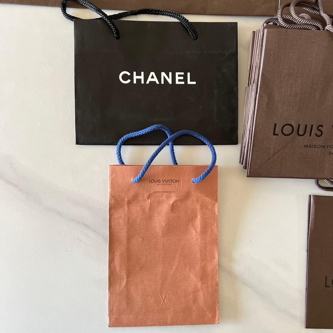 LOUIS VUITTON & CHANEL ショップ袋 33枚セット まとめ