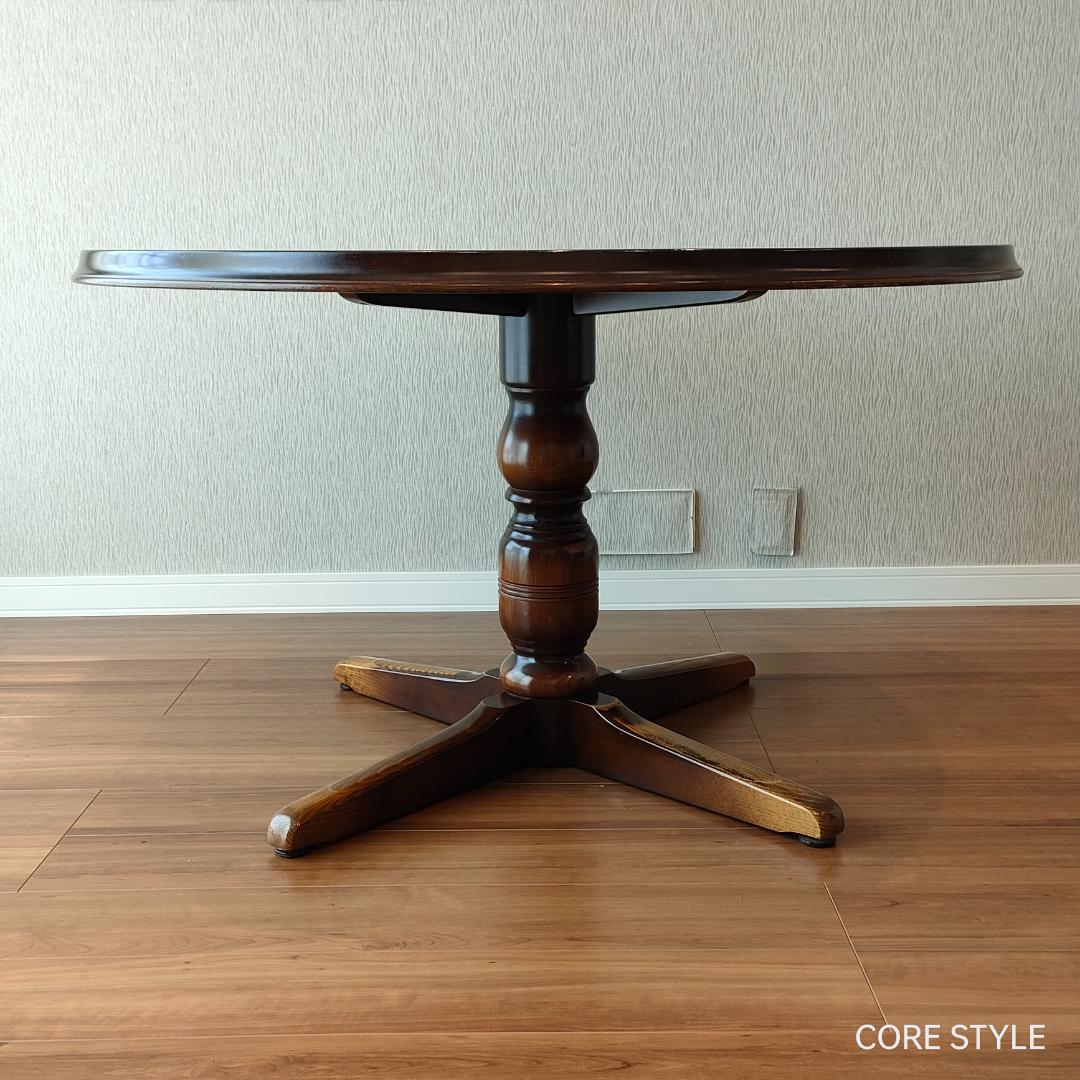 飛騨産業　キツツキ　ラウンドテーブル　ダイニングテーブル　A92