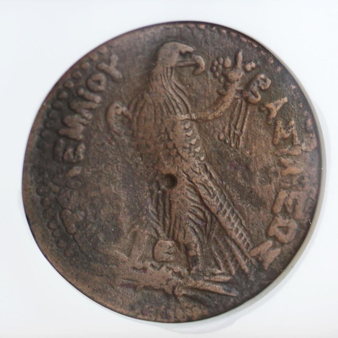 アメン・ゼウス神 プトレマイオス朝エジプト プトレマイオス4世 青銅貨