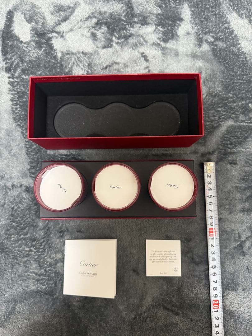Cartier カルティエ キャンドル 3個セット 箱付き ノベルティ 非売品