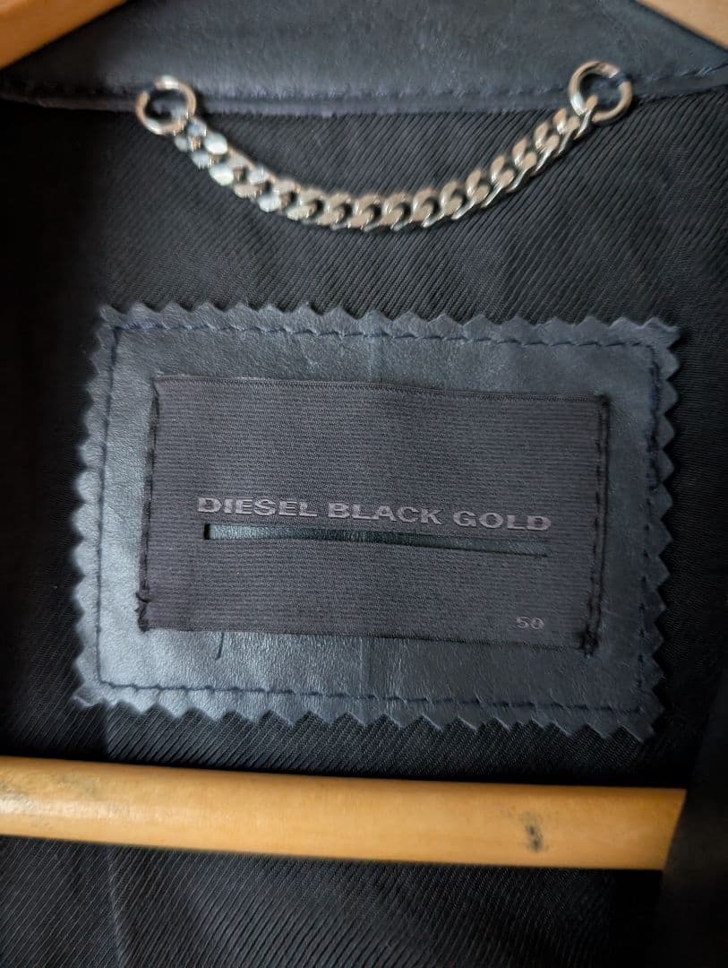 ディーゼル ブラックゴールド ライダース キルティング XL イタリア製