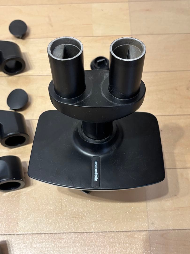 Amazon basics デュアルモニターアーム エルゴトロンLX同等品