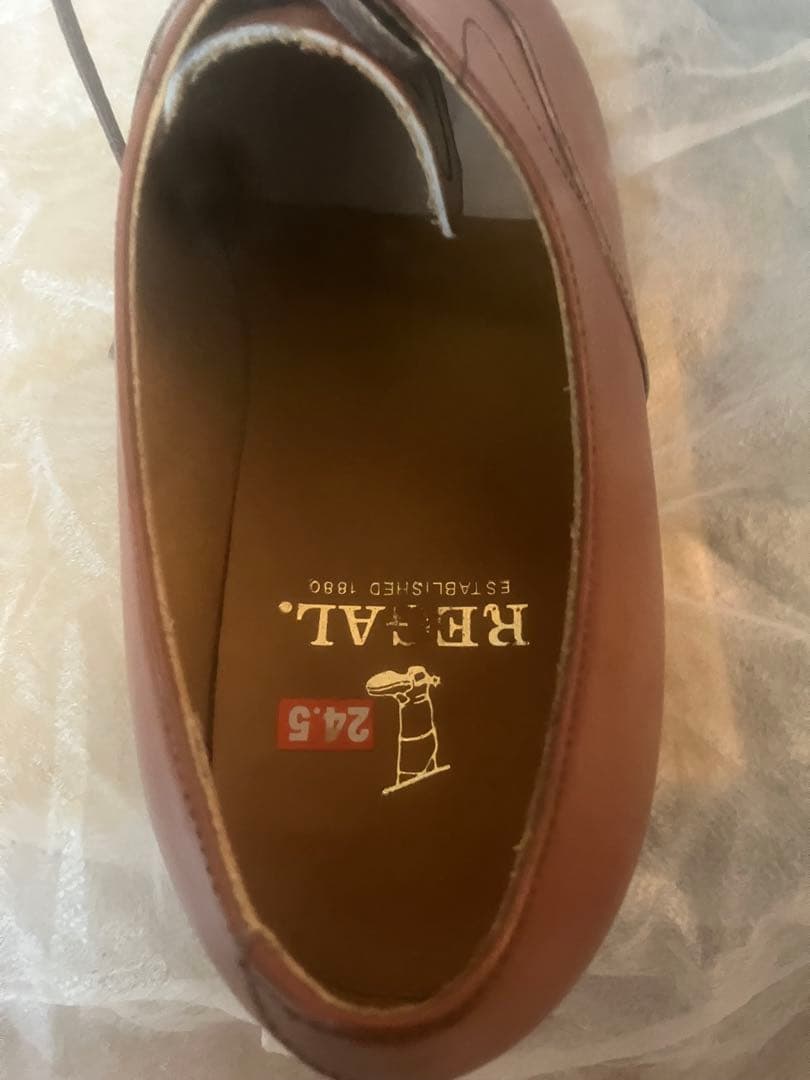 【未使用品】❤️値下❤️REGALブラウン レザー ドレスシューズ 24.5cm