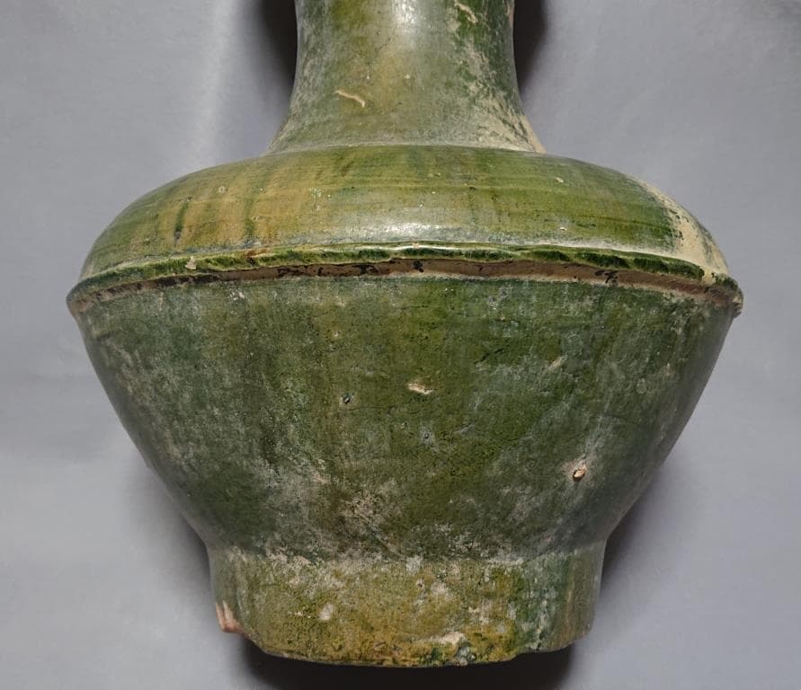 コレクター収集品 東漢時代 緑釉 大壷（31cm）