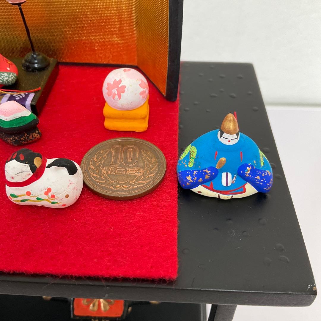 ひな祭り　ひな人形 陶器製 豆雛　ミニチュア