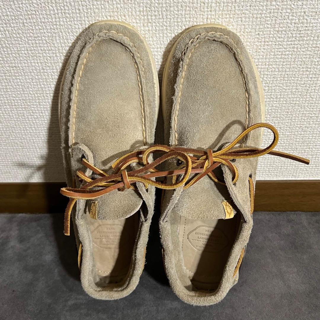 【名作】VISVIM ビズビム ヴィズヴィム デッキシューズ モカシン スエード