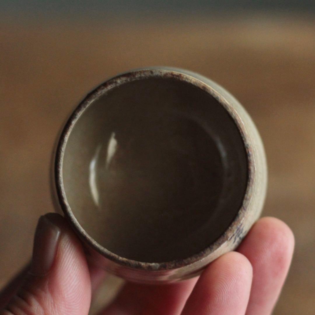 塩笥形 盃 ぐい呑み 酒器 No.2 古道具 アンティーク｜塩笥形