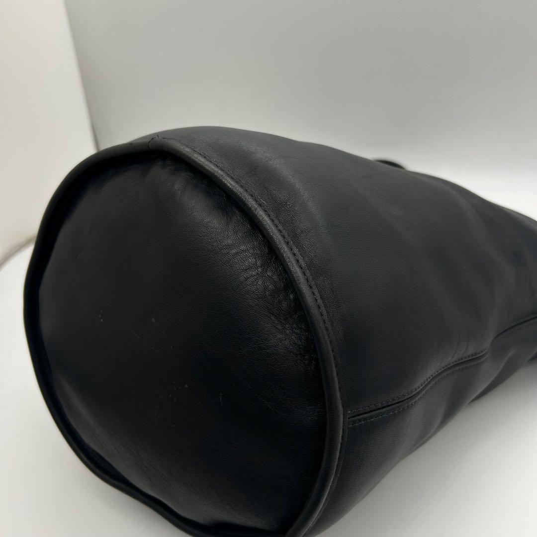 バッグ Old Coach Shoulder Bucket Bag Black Y2k