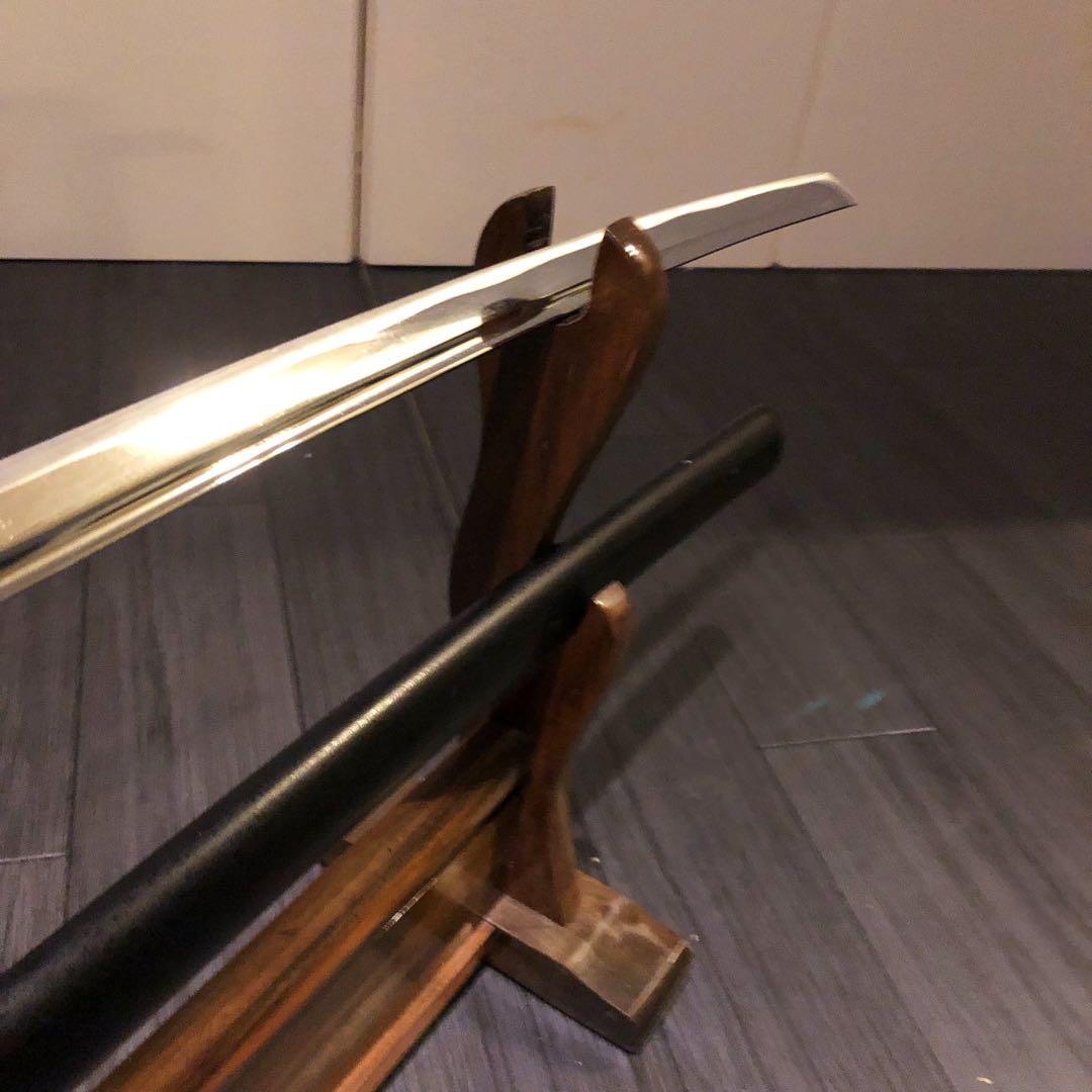 専用　本格模造刀　居合刀　樋入り刀身　黒拵え　亜合金刀身