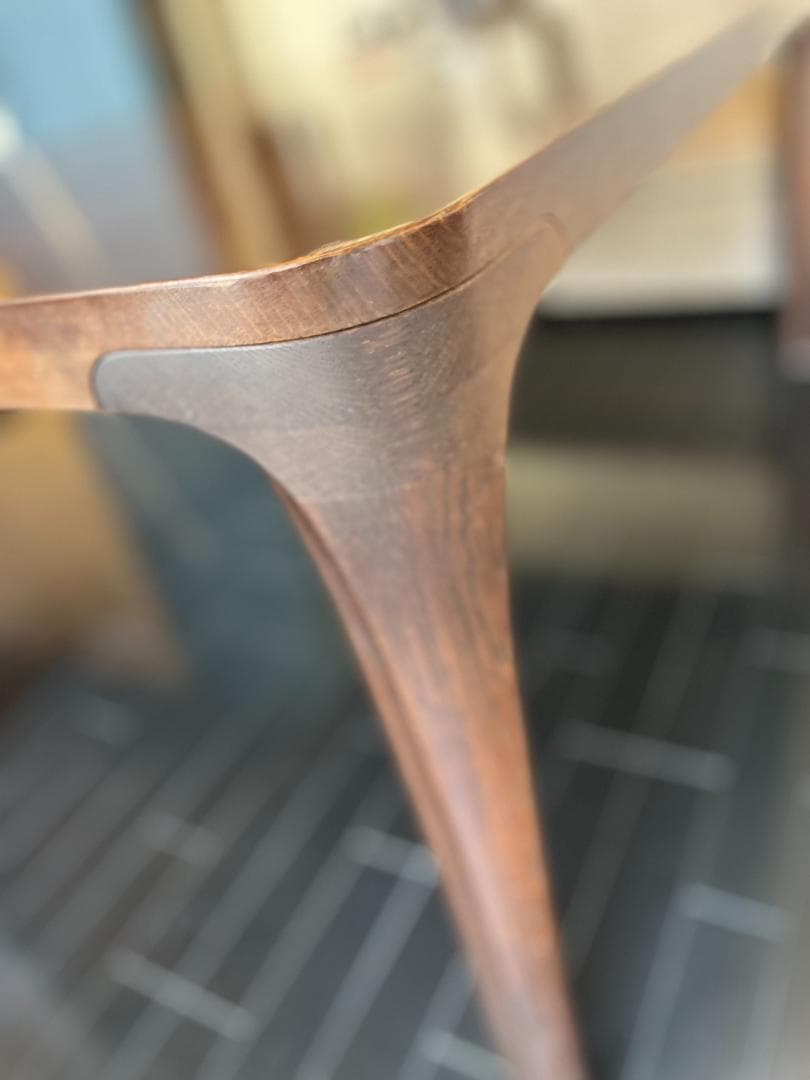 カリモク家具 北欧風天然無垢材 アンティークダイニングテーブル