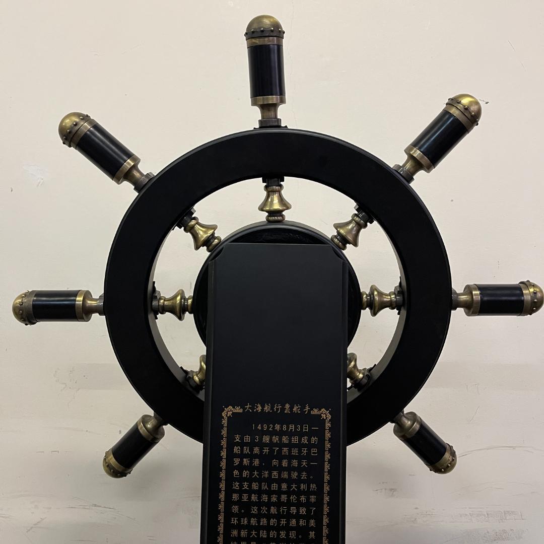 157 船舵 舵輪 飾り 高級 装飾 マリン アンティーク 高さ115㎝ - メルカリ