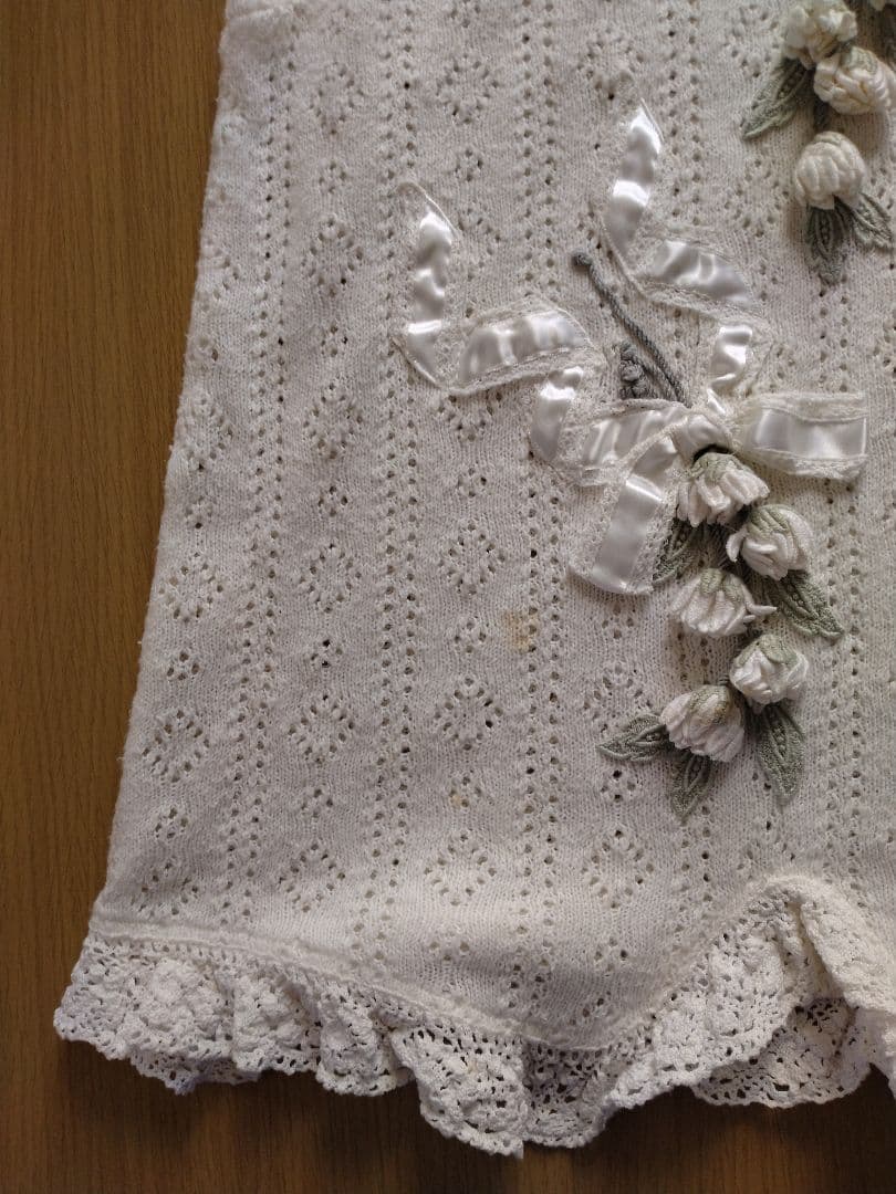 HISCHRONE レース編みタンクトップ ホワイト